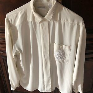 White button down Liz Claiborne blouse